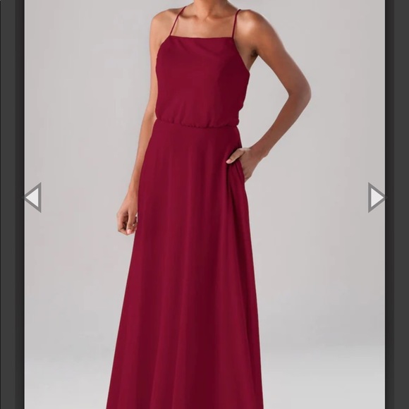 Kennedy Blue Bridesmaids Dress || Style, Fatima in Color, Claret - Picture 1 of 9
